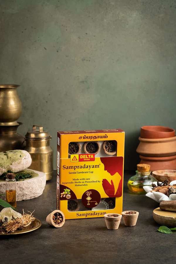 Delta Brand Sampradayam Sandal Cups (12cups)